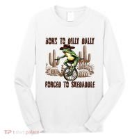 Born To Dilly Dally Forced To Skedaddle Frog Long Sleeve Shirt thumb 0