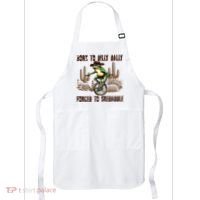 Born To Dilly Dally Forced To Skedaddle Frog Apron thumb 0