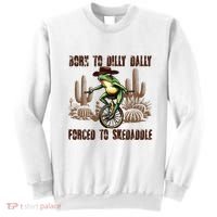 Born To Dilly Dally Forced To Skedaddle Frog Sweatshirt thumb 0