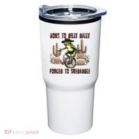 Born To Dilly Dally Forced To Skedaddle Frog Tumbler thumb 0