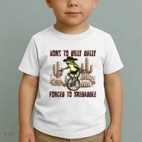 Born To Dilly Dally Forced To Skedaddle Frog Toddler T-Shirt thumb 2