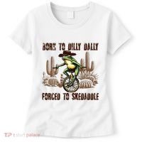 Born To Dilly Dally Forced To Skedaddle Frog Women's T-Shirt thumb 0