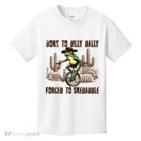 Born To Dilly Dally Forced To Skedaddle Frog Kids T-Shirt thumb 0