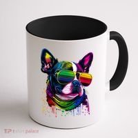 Boston Terrier Dog Mom & Dad Dog Lover Coffee Mug thumb 1