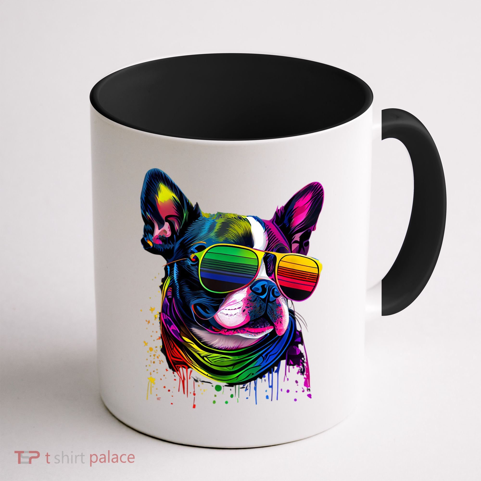 Boston Terrier Dog Mom & Dad Dog Lover Coffee Mug