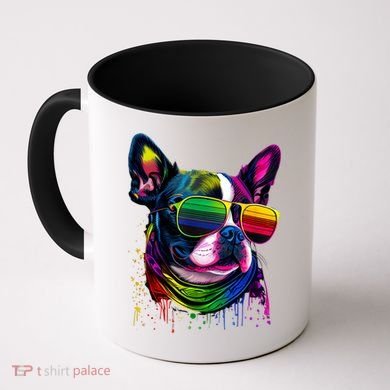 Boston Terrier Dog Mom & Dad Dog Lover Coffee Mug