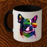 Boston Terrier Dog Mom & Dad Dog Lover Coffee Mug thumb 2