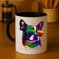 Boston Terrier Dog Mom & Dad Dog Lover Coffee Mug thumb 4