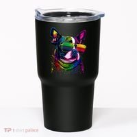 Boston Terrier Dog Mom & Dad Dog Lover Tumbler thumb 0