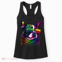 Boston Terrier Dog Mom & Dad Dog Lover Women's Tank Top thumb 0