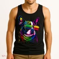Boston Terrier Dog Mom & Dad Dog Lover Tank Top thumb 3
