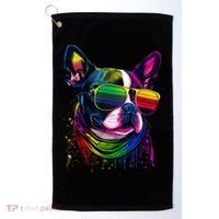 Boston Terrier Dog Mom & Dad Dog Lover Golf Towel thumb 0