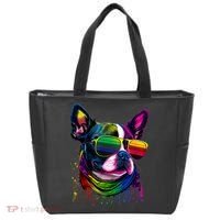 Boston Terrier Dog Mom & Dad Dog Lover Tote Bag thumb 0