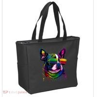 Boston Terrier Dog Mom & Dad Dog Lover Tote Bag thumb 2