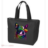 Boston Terrier Dog Mom & Dad Dog Lover Tote Bag thumb 3