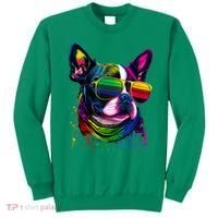 Boston Terrier Dog Mom & Dad Dog Lover Sweatshirt thumb 0