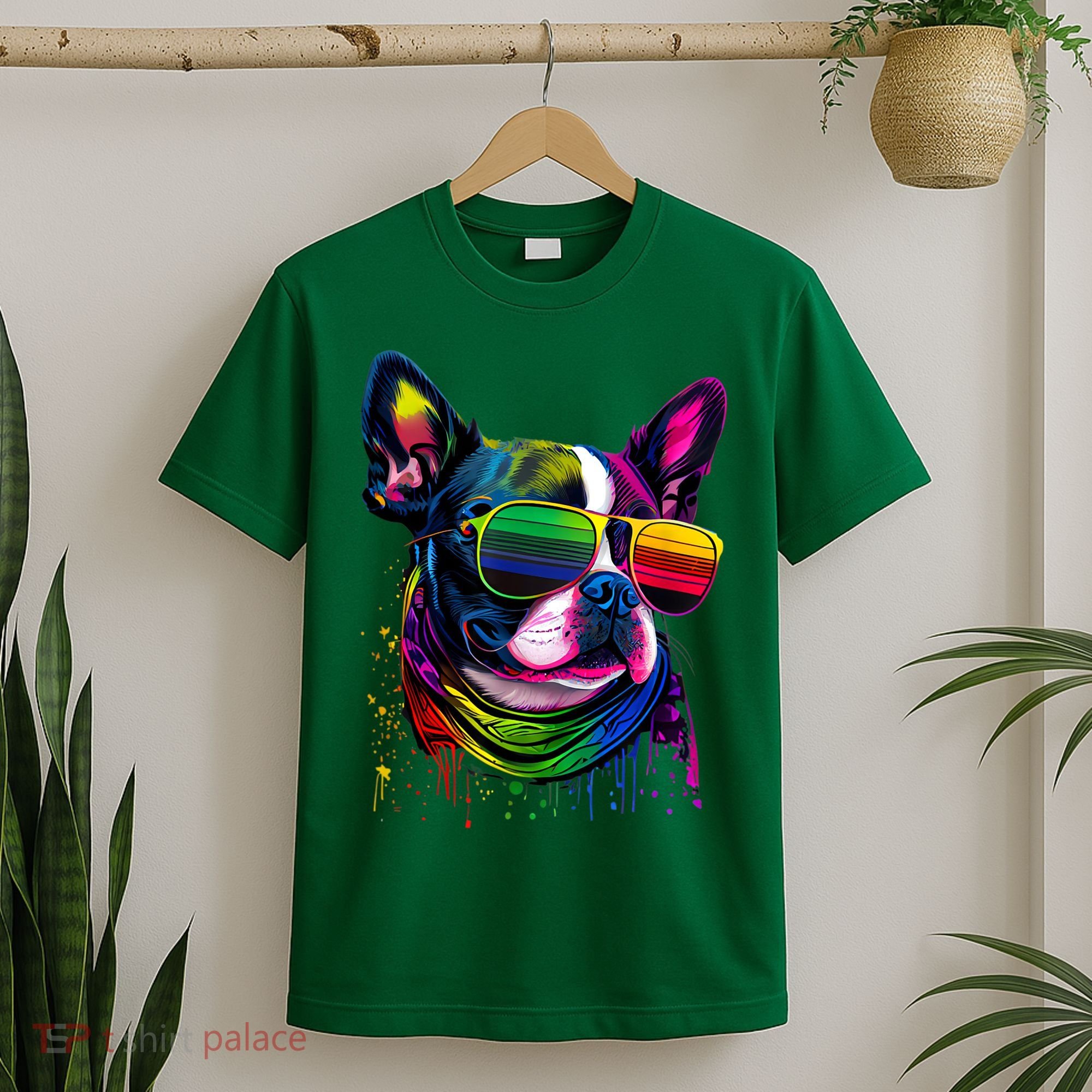 Boston Terrier Dog Mom & Dad Dog Lover T-Shirt