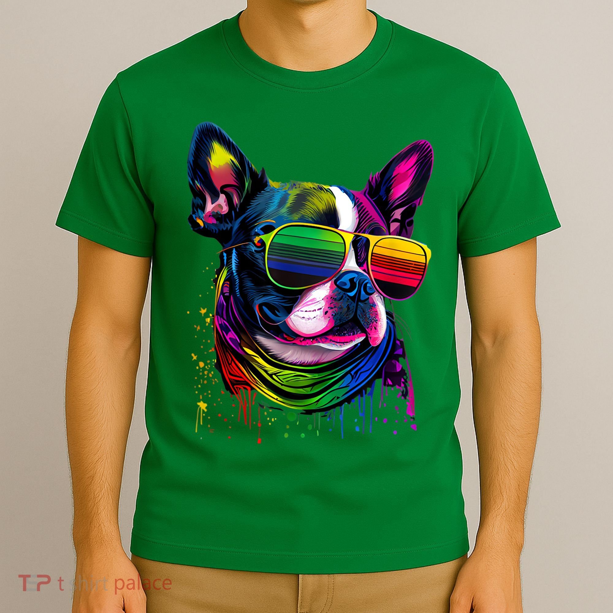 Boston Terrier Dog Mom & Dad Dog Lover T-Shirt