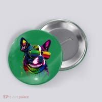 Boston Terrier Dog Mom & Dad Dog Lover Button thumb 0