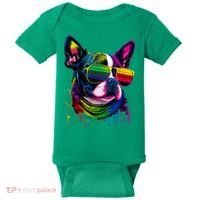 Boston Terrier Dog Mom & Dad Dog Lover Baby Bodysuit thumb 0