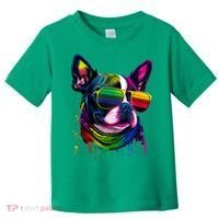 Boston Terrier Dog Mom & Dad Dog Lover Toddler T-Shirt thumb 0