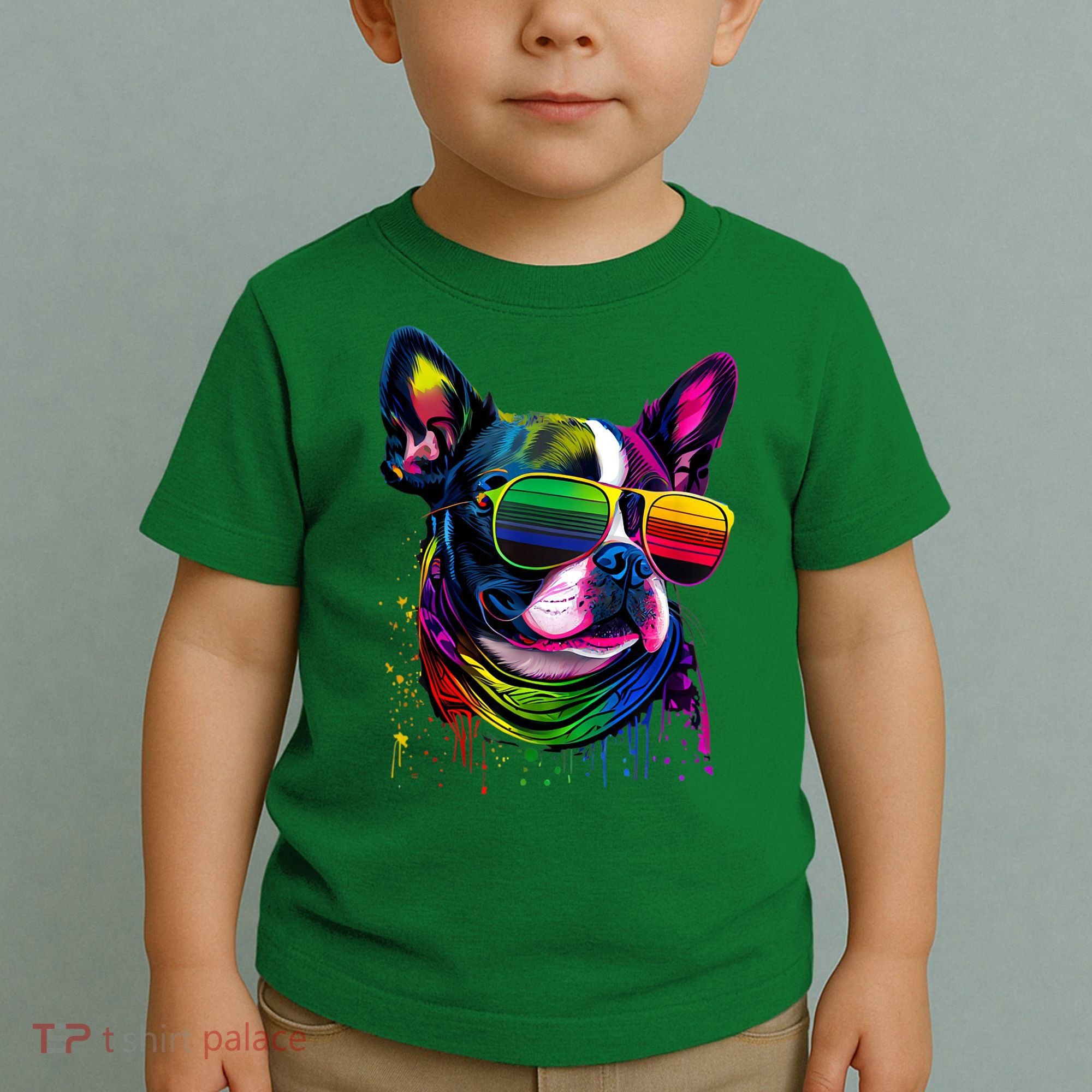 Boston Terrier Dog Mom & Dad Dog Lover Toddler T-Shirt