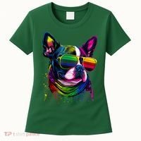 Boston Terrier Dog Mom & Dad Dog Lover Women's T-Shirt thumb 0