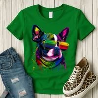 Boston Terrier Dog Mom & Dad Dog Lover Women's T-Shirt thumb 3
