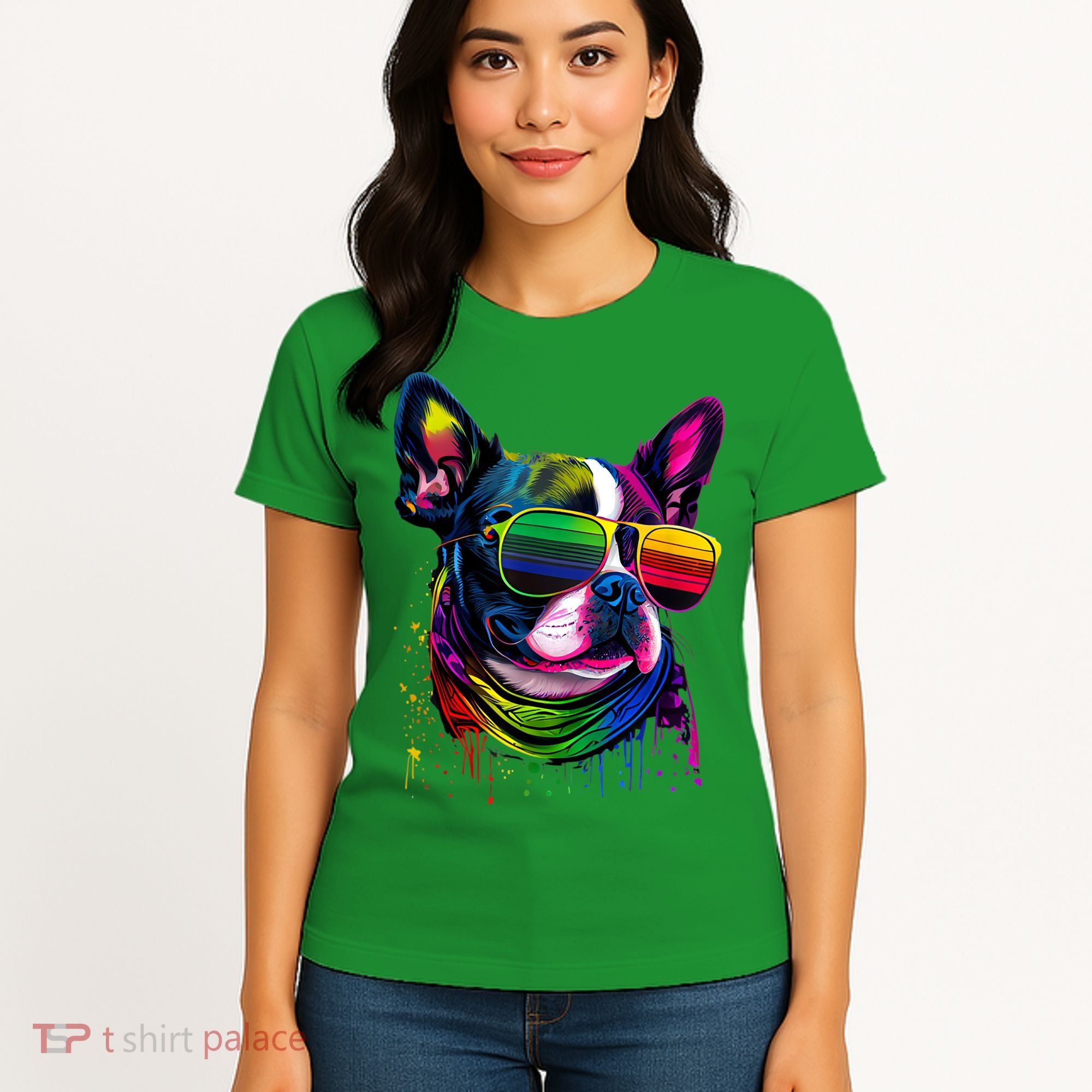 Boston Terrier Dog Mom & Dad Dog Lover Women's T-Shirt