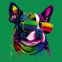 Boston Terrier Dog Mom & Dad Dog Lover Kids Sweatshirt thumb 2