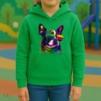 Boston Terrier Dog Mom & Dad Dog Lover Kids Hoodie thumb 3