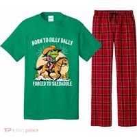 Born To Dilly Dally Forced To Skedaddle Pajama Set thumb 0
