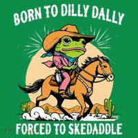 Born To Dilly Dally Forced To Skedaddle Pajama Set thumb 2