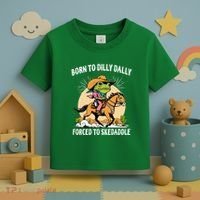 Born To Dilly Dally Forced To Skedaddle Toddler T-Shirt thumb 3