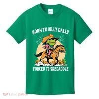 Born To Dilly Dally Forced To Skedaddle Kids T-Shirt thumb 0