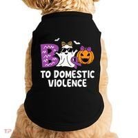 Boo To Domestic Violence Domestic Violence Awareness Doggie Tank thumb 0
