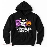 Boo To Domestic Violence Domestic Violence Awareness Hoodie thumb 0