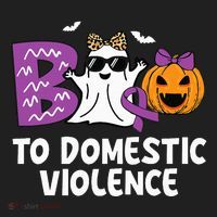 Boo To Domestic Violence Domestic Violence Awareness Beanie thumb 2
