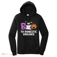 Boo To Domestic Violence Domestic Violence Awareness Women's Hoodie thumb 0