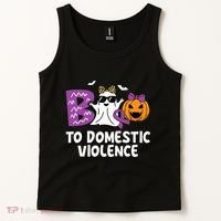Boo To Domestic Violence Domestic Violence Awareness Tank Top thumb 2