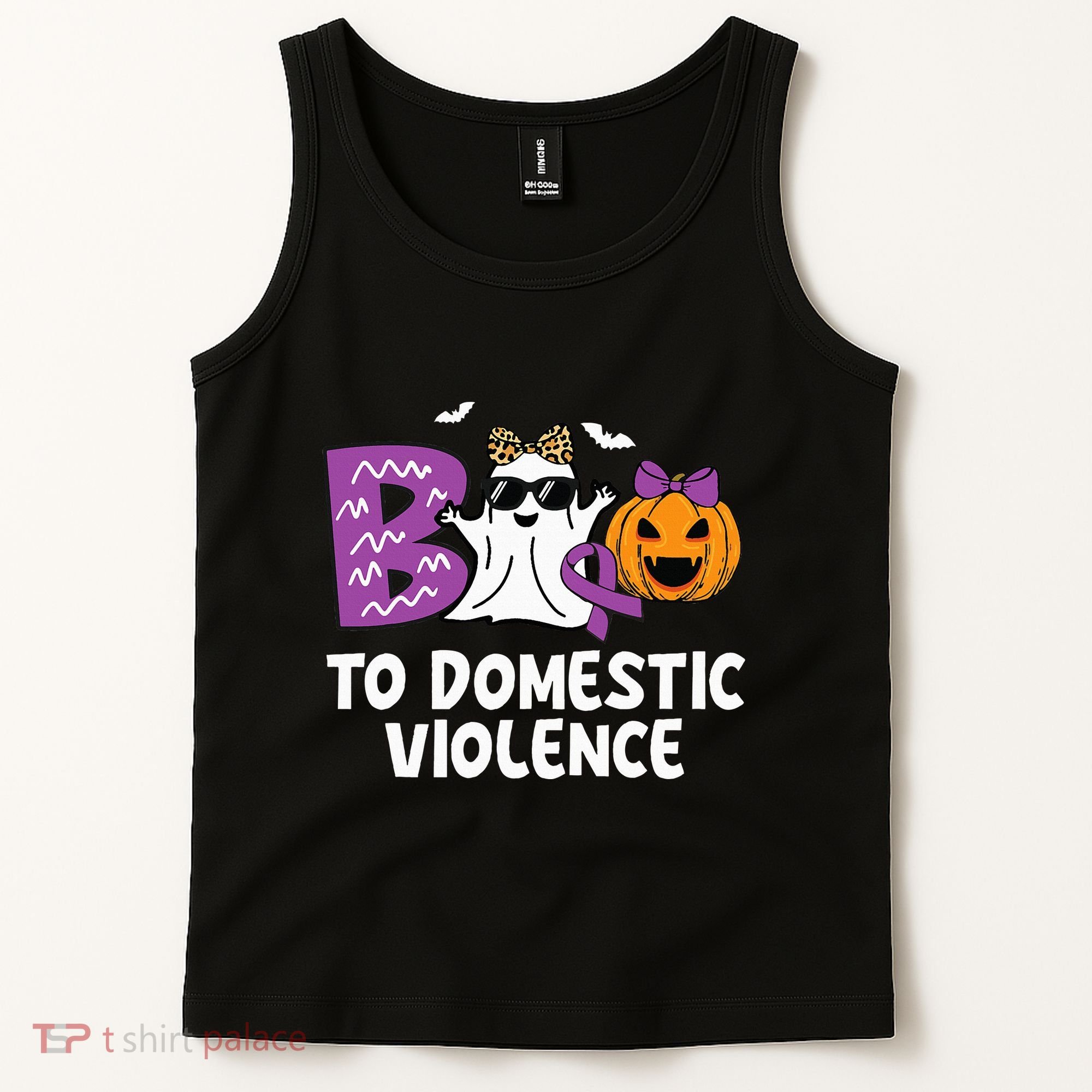 Boo To Domestic Violence Domestic Violence Awareness Tank Top