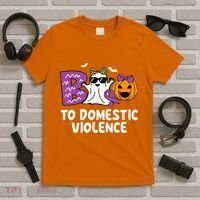 Boo To Domestic Violence Domestic Violence Awareness T-Shirt thumb 5