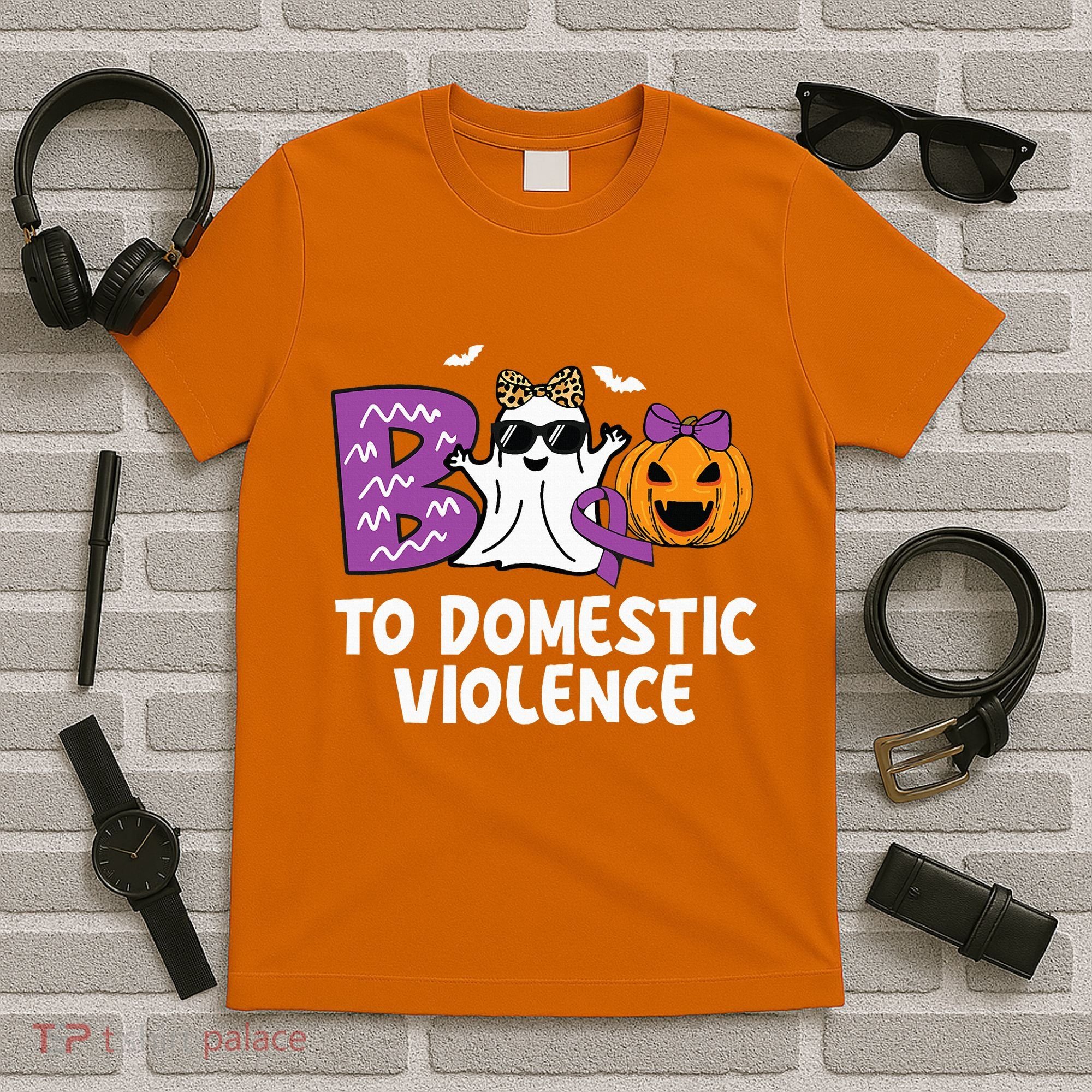 Boo To Domestic Violence Domestic Violence Awareness T-Shirt
