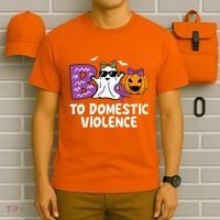 Boo To Domestic Violence Domestic Violence Awareness T-Shirt thumb 6