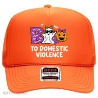 Boo To Domestic Violence Domestic Violence Awareness Hat thumb 0