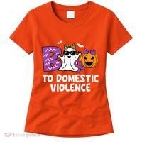 Boo To Domestic Violence Domestic Violence Awareness Women's T-Shirt thumb 0