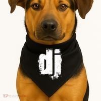 Be The Disc Jockey Stylish Dj USA-Made Doggie Bandana thumb 1