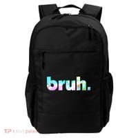 Bruh Tie Dye Brah Bro Dude Greeting Slang Funny Meme Saying Backpack thumb 0