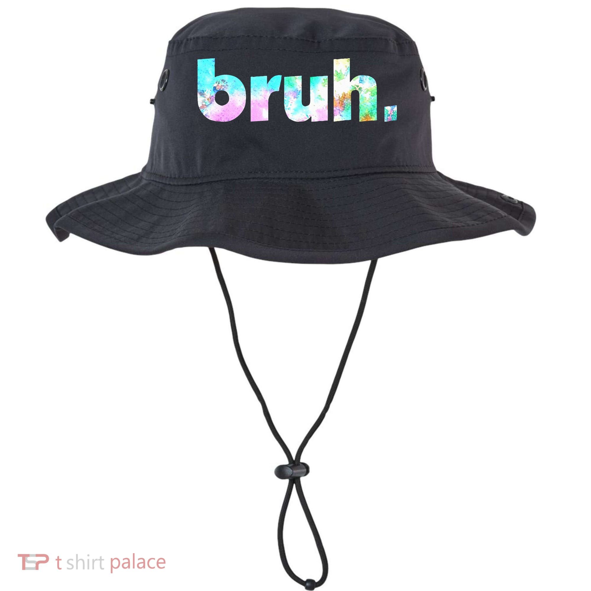 Bruh Tie Dye Brah Bro Dude Greeting Slang Funny Meme Saying Bucket Hat