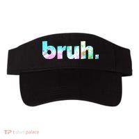 Bruh Tie Dye Brah Bro Dude Greeting Slang Funny Meme Saying Visor thumb 0